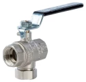Кран шаровой STOUT SVF 0001 1/2″ Ду15 Ру30 полнопроходной, двухходовой, латунь CW617N, уплотнение - PTFE, внутренняя резьба, ручка-рычаг