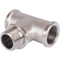 Тройник STOUT SFT-0065 Ду15 Ру16, латунь, никелированный, с внутренней-наружной-внутренней резьбой, для металлопластиковых труб