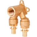 Проточный настенный угольник STOUT SFA-0039-001612 Ду16 1/2″ для труб из сшитого полиэтилена