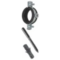 Хомут трубный Strongman 3040 1/2″ Дн20-24 сталь оцинкованная с резиновой прокладкой, присоединительный размер М8