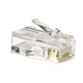 Разъем SUPRLAN RJ45 (8P8C) U/UTP неэкранированный для кабеля категории 5Е, корпус - пластик, цвет - прозрачный, упаковка - 100 шт
