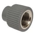 Муфта ALTSTREAM Дн16x3/4″ Ру10 комбинированная, неравнопроходная, материал корпуса - PE-RT, ВР