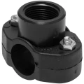 Седелка TEBO Дн75х3/4″ Ру10 внутренняя резьба, корпус - полипропилен PP, черная