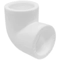 Угольник TEBO 90° Дн20 Ру20 равнопроходной, под приварку, корпус - полипропилен PP-R, белый