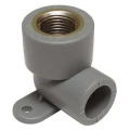 Угольник TEBO Дн16x1/2″ Ру10 90° комбинированный, материал корпуса - PE-RT, ВР, с креплением