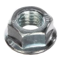 Гайка стальная Tech-KREP DIN 6923 М6 шестигранная оцинкованная, с фланцем, упаковка 200 шт.