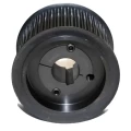 Шкив зубчатый NPT 28-14M-85TB 2517 (PHP 28-14M-85TB) под втулку Тапербуш, количество зубьев - 28шт, ширина - 102мм, диаметр - 128мм, профиль - 14M, ширина ремня - 85мм, подходящие втулки - 2517, материал - сталь