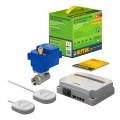 Комплект защиты от протечек воды Теплолюкс Neptun Base Light 1/2″ Ду15 Ру40  напряжение питания - 220В, комплектация - 4 шт. с проводными датчиками SW005