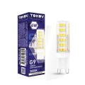 Лампа светодиодная TOKOV ELECTRIC Capsule G9 прозрачная, мощность - 6 Вт, цоколь - G9, световой поток - 500 лм, цветовая температура - 3000 K, форма - капсульная