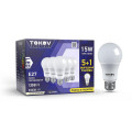 Лампа светодиодная TOKOV ELECTRIC ПРОМО А60 матовая, мощность - 15 Вт, цоколь - E27, световой поток - 1350 лм, цветовая температура - 3000 K, форма - грушевидная
