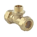 Тройник обжимной STAHLMANN STML Ду15х1/2″х15 Ру15 переходной, НР, латунный