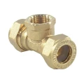 Тройник обжимной STAHLMANN STFL Ду15х1/2″х15 Ру15 переходной, ВР, латунный