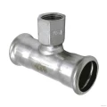 Тройник RM 189 Ду15х15х1/2″ Ру16 стальные, переходные, пресс/ВР