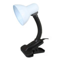 Светильник под лампу Ultraflash UF-320P 250x130x110 мм, настольный, цоколь - E27, материал корпуса - пластик, цвет - черно-белый