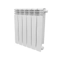 Радиатор биметаллический Uni-Fitt C200 4 секции, теплоотдача - 440Вт, подключение - нижнее, универсальное, цвет - белый