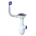 Сифон для кухонной мойки бутылочный Unicorn B410 3 1/2″х40 с гибким переливом, с нержавеющей решеткой Сифон для кухонной мойки бутылочный Unicorn B410 3 1/2″х40 с гибким переливом, с нержавеющей решеткой