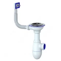Сифон для кухонной мойки бутылочный Unicorn B410P 3 1/2″х40 с гибким переливом, с нержавеющей решеткой Сифон для кухонной мойки бутылочный Unicorn B410P 3 1/2″х40 с гибким переливом, с нержавеющей решеткой