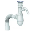 Сифон для умывальника Unicorn А320V 1 1/2″x40 бутылочный, с гофрой 40х40/50, отводом (штуцером) с нержавеющей решеткой Сифон для умывальника Unicorn А320V 1 1/2″x40 бутылочный, с гофрой 40х40/50, отводом (штуцером) с нержавеющей решеткой