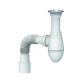 Сифон для умывальника бутылочный Unicorn A120 1 1/2″x40 с гофрой 40х40/50 , с нержавеющей решеткой Сифон для умывальника бутылочный Unicorn A120 1 1/2″x40 с гофрой 40х40/50 , с нержавеющей решеткой