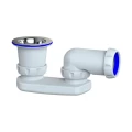 Сифон для поддона  плоский Unicorn G15 1 1/2″x50/40 с нержавеющей решеткой