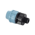 Муфта компрессионная Unidelta Deltone Дн32х1/2″ Ру16, для труб ПНД, присоединение - компрессионное / наружная резьба, корпус - полипропилен PP-B