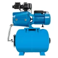 Насосная станция Unipump АКВАРОБОТ ECO JET LA 100 поверхностная, корпус - сталь, мощность - 0.75кВт, напор - 45м, производительность - 50л/мин, 220В, объем бака - 24л