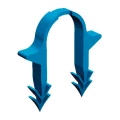 Фиксатор для степлера Uponor Tacker Ду14-20 h=40 мм стандартный, пластиковый