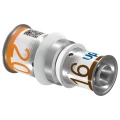 Переходник Uponor S-Press Plus Дн25х20 Ру10, пресс / пресс, латунный, луженый, для металлопластиковых труб