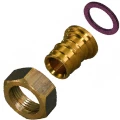 Штуцер Uponor Q&E023 Ду16x1/2″ Ру10 с внутренней резьбой, с накидной гайкой