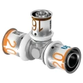 Тройник редукционный Uponor S-Press Plus Дн25-20-16 Ру10, латунный