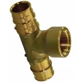 Тройник Uponor Q&E104 Ду16x16x16 Ру10, внутренняя резьба 1/2″, латунный