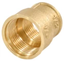 Муфта переходная VALFEX VF240L 1/2″ - 3/8″ Ду15 - 10 Ру40 внутренняя резьба, корпус - латунь