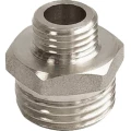 Ниппель переходной VALFEX VF.580.N 1/2″x3/8″ Ду15x10 Ру40 латунь никелированная, наружная резьба