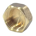 Заглушка латунная VALFEX VF.590.L.012 1/2″ Ду15 Ру40 присоединение внутренняя резьба