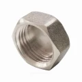 Заглушка латунная VALFEX VF.590.N.012 1/2″ Ду15 Ру40 никелированная, присоединение внутренняя резьба