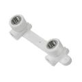 Планка монтажная VALFEX PRO 1/2″ Дн20 Ру25 под смеситель, корпус - полипропилен PPR, присоединение - внутренняя резьба/внутренняя сварка, цвет - белый