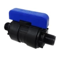 Кран шаровой Valfex компрессионный PP-R Дн16 3/4″x3/4″ Ру16 полнопроходной наружная-наружная резьба, корпус - полипропилен