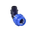 Отвод компрессионный ПЭ VALFEX 121001 НР Дн20x3/4″ Ру16 90° с наружной резьбой