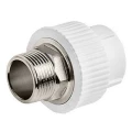 Муфта PP-R комбинированная Valfex Дн110х4 под ключ белая НР