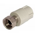 Муфта PP-R комбинированная Valfex Дн20х1/2″ серая с накидной гайкой