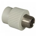Муфта PP-R комбинированная Valfex Дн20х1/2 серая НР