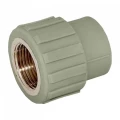 Муфта PP-R комбинированная Valfex Дн25х1 серая ВР