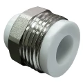 Штуцер PP-R Valfex НР Дн32х1 1/4″ Py 25 комбинированный, наружная резьба, белый