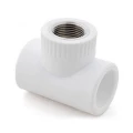 Тройник полипропиленовый комбинированный VALFEX PRO Дн20x1/2″ Ру25, внутренняя резьба, цвет белый