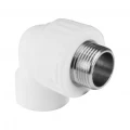 Угольник PP-R VALFEX Дн25x1/2″ Ру25 комбинированный с наружной резьбой белый