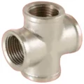 Крестовина VALFEX  VF.760.N  1/2″ Ду15  Ру40 латунная никелированная резьбовая