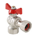 Кран шаровой Valtec VT.266.N 1/2″х1/2″ Ду15х15 Ру40 угловой, внутренняя резьба / накидная гайка, ручка-бабочка, корпус - латунь