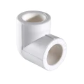 Угольник PPR Valtec VTp.751.0.020 Дн20 Ру25 под приварку, 90°, белый, материал — полипропилен