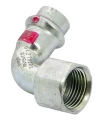Угол Viega 1114.5 Дн15x1/2″ Ру16 с контуром безопасности SC-Contur, угол 90°, корпус - сталь AISI 304, уплотнение - EPDM, присоединение - пресс/внутренняя резьба