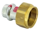 Муфта Viega 1163 Дн15х3/4″ Ру10 корпус - сталь AISI 304, уплотнение EPDM, присоединение - пресс/внутренняя резьба